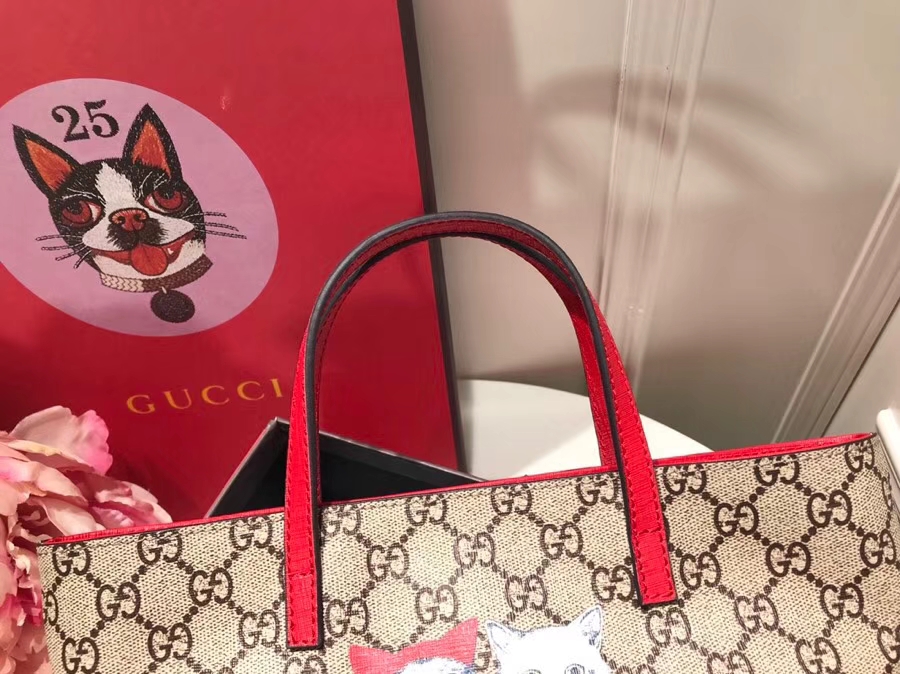 Gucci最萌的mini卡通购物袋 410812 撩翻你的少女心 风靡时尚 21×20×10cm